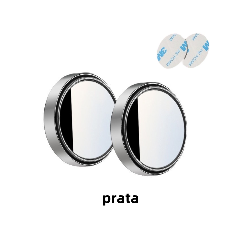 Mini Espelho Automotivo Anti-Ponto Cego 360° Mais Segurança e Visão Ampliada